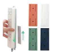 GiantGo 12x Self Adhesive Power Strip Holder, Self-Adhesive Punch-Free Desktop Socket Fixer, Wall Mount Plug-in Socket Fixer For Kitchen, Home, Office - Attaches to Wood, Plastic, Metal, Ceramic