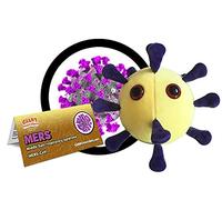 GIANTmicrobes MERS Plush - Soft Plush Features The Signature Spike Proteins of The Virus, Great Gift for Scientists, Educators and Healthcare Workers, Includes a Card with Factual Information