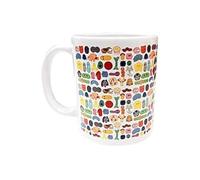 GIANTmicrobes Microbes Art Mug - 11 OZ Colorful Coffee Mug, Unique Gift for Scientists, Students, Nurses, Doctors, Educators and Anyone with Healthy Sense of Humor