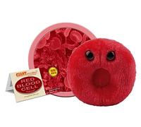 GIANTmicrobes Red Blood Cell Plush -Learn About Blood and Circulatory system with this Educational Gift for Students, Scientists, Blood Donation Professionals, and Anyone with a Healthy Sense of Humor