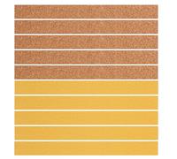 Giantree 10 Pieces of Pack Corkboard Strips for Walls, Bulletin Board Self-Adhesive Thick Cork Board Strips for Bedrooms, Offices Home Wall Decoration for Paste Notes, Photos, Schedules