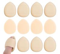 Giantree 12Pcs Mini Finger Powder Puff, Drop-Shaped Makeup Sponges, Soft Setting Sponge Foundation Cosmetic Finger Puff for Women, Girls Makeup Setting Wet and Dry Skin