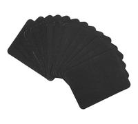Giantree 15 PCS Fabric Iron on Patches, Irons on Patch for Clothes, Cotton Irons on Patch for Clothes Pants Mending and Decorating, Black Fabric Iron on Patches Kit (5in x 3.8in, Black)