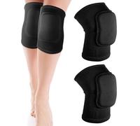 Giantree 2Pcs Knee Pads for Kids, Elbow Pads Volleyball, Knee Pads Volleyball Women and Men, Basketball Anti-Slip Padded Sponge Football Dance Basketball Sports(Black)