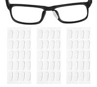 Giantree 30 Pairs Eyeglass Nose Pads, Eyeglass Nose Pads 1mm Ultra-Thin, Upgraded Soft Silicone Adhesive Glasses Nose Pad, Anti-Slip Nose Pads for Glasses Full Plastic Frames Sunglasses