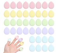 Giantree 40Pcs Mini Makeup Puff, Mini Finger Powder Puff, Triangle Makeup Puff for Foundation Setting Sponge for Women Girls Cosmetic Setting Wet Dry