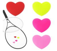 Giantree 4Pcs Tennis Dampener, Tennis Racket Dampener, Tennis Vibration Dampener Tennis Accessories, Heart-Shaped Silicone Dampener Shock Absorber Cute Tennis Supplies Great Tennis Gift(4Pcs)