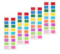 Giantree 720Pcs Tabs Sticky Index Tabs, Transparent Sticky Notes, Colored Page Markers Self Adhesive, Writable and Repositionable File Tabs Flags for Reading Notes, Books and Classify Files(720 Pcs)