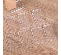 Giantree 8 Pcs Plastic Wedges Shims for Leveling Furniture, Clear Plastic Wedges Levellers, Adjustable Furniture Blocks for Leveling Toilet/Feet Uneven Floors, Trimmable Fix Highest Side 5mm