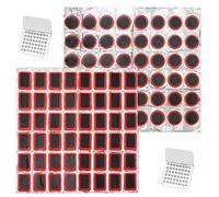 Giantree 96 Pcs Tube Patch Kits, Bike Tire Patch Kit, Lightweight Bike Tire Puncture Repair Patch Kit for Cycling Motorcycle with Two Metal Grinding Accessories (Without Glue)