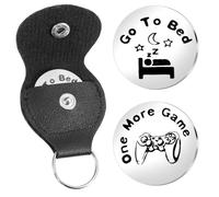 Giantree Boyfriend Gifts, Decision Coin, One More Game Go to Bed Pocket with Leather, Couples Gifts Decision Maker, Flipping Challenge for Couple Boyfriend Girlfriend Game Lovers Birthday