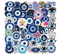 Giantree Evil Eye Graffiti Self-Stick Stickers, 50Pcs New Waterproof Stickers for Laptop Scrapbook Water Bottle Phone Notebooks Diary