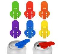 Giantree Manual Easy Can Opener, 6Pcs Colored Drink Protector for Soda Beer Coke Anti Insect and Fly Beverage Barricade Protects Cold Drinks from Bees at Picnic BBQ