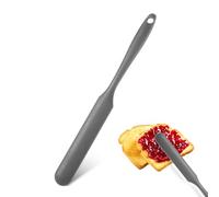 Giantree Silicone Jar Scraper, 9.37 Inch Long Narrow Sourdough Starter Stirring Stick Baking Spatula Seamless Flexible Peanut Butter Spreader for Frosting Peanut Butter Cake Icing Chocolate Cream