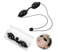 Giantree UV Goggles, Protective Goggle for Beauty Patients, Safety Glasses for Tanning, Safety Glasses for Tanning Beds and Red Light Therapy, without Blocking Light, Transparent