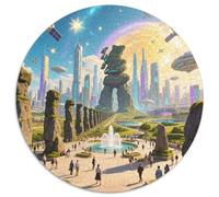 Giant's Causeway 1000 Piece Jigsaw Puzzles for Adults And Kids Round Jigsaw Puzzles Unique Challenge Family Game Stress Reliever Expert Skill Level 1000pcs (67.5x67.5cm)