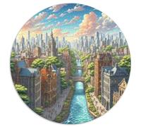 Giant's Causeway 1000 Pieces Jigsaw Puzzle 12 Years And Up Round Puzzle Impossible Hard Challenging for Adults Family Game Stress Reliever Expert Skill Level 1000pcs (67.5x67.5cm)