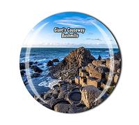 Giant's Causeway Bushmills Northern Ireland UK Fridge Magnet 3D Crystal Tourist Souvenir Gift Collectibles Refrigerator Magnetic Sticker
