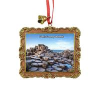 Giant's Causeway Bushmills Northern Ireland UK Travel Souvenir Xmas Tree Ornament Hanging Pendant Home Christmas Party Decoration