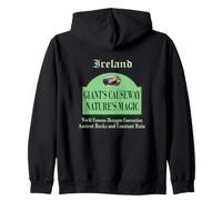 Giant's Causeway Ireland Pub Sign Design Irish Souvenir Zip Hoodie