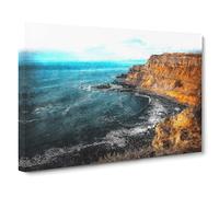 Giant's Causeway Northern Ireland Canvas Print | Gallery Wrapped 30mm Frame Wall Art | 24x16 inches | Ready to Hang | Modern Picture | Living Room Bedroom Lounge Office