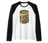 Giant's Causeway Northern Ireland Gift from Giant's Causeway Raglan Baseball Tee