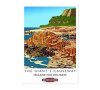 Giant's Causeway, Northern Ireland Print, British Railways Poster, Vintage UK Wall Art, Framed Retro Decor, Gift Idea, Archival Matte, A4 (Print Only) - 29.7x21cm