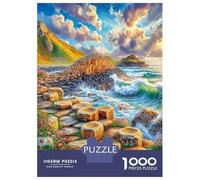 Giants Causeway_ UK Puzzle 1000 Pcs Impossible Jigsaw Puzzle, Challenge Puzzle for Adults & for Age 14 And Up 38x26cm/1000pcs