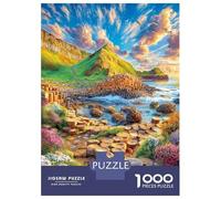Giants Causeway_ UK Puzzle 1000 Piece, Jigsaw Puzzle Challenge Eco-friendly Paper Puzzle for Adults & for Age 14 And Up 38x26cm/1000pcs