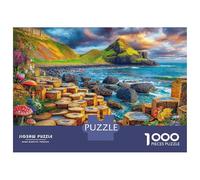 Giants Causeway_ UK Puzzles 1000 Piece. Impossible Puzzles Challenge Toy for Adults& Kids Age 14 Years Up 52x38cm/1000pcs