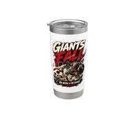 Giants Fall The Battle is The Lord's David and Goliath Bible Stainless Steel Insulated Tumbler