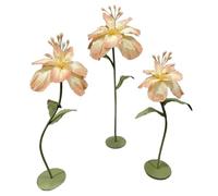 Giants Flowers for Decoration Set of 3 Artificial EVA Handmade Flowers with Base The Root Can Be Bent and Shaped for Birthday Wedding Arrangement(Bright red)