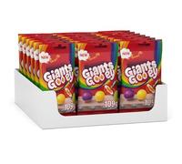 Giants Gooey Vegan Chewy Sweets 18x109g Bulk Buy Multipack Fruity Chewy Candies with Crunchy Shell & Gooey Centre - Vegan Friendly Treat Bags for Stocking Filler, Party Sweets & Halloween Treats