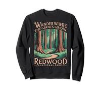 Giants Grow Hiking California National Park Vintage Redwood Sweatshirt