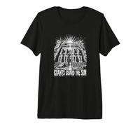 Giants Guard The Sun Egyptian Pharaoh Temple Premium T-Shirt