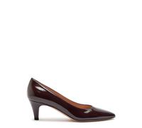 Gianvito Rossi Amelia 55 Patent Leather Pumps - Burgundy