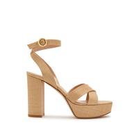 Gianvito Rossi Sabrina Haiti 105 Raffia Sandals - Cream - 37 (IT37 / UK4)