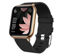 Giaogor Bracelet Compatible with AGPTEK LW31, Nylon Knitted Replacement Watch Strap for AGPTEK LW31 Smartwatch (Black)
