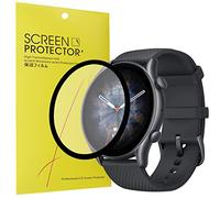 Giaogor Compatible for Amazfit GTR 3 Pro Screen Protector, 3 Pack 3D Full Coverage PET Soft Screen Protector Film for Amazfit GTR 3 Pro/GTR 3 Smartwatch