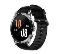 Giaogor Compatible for Blackview X1 Band, Silicone Replacement Soft Band Wristbands Straps with Stainless Steel Buckle for Compatible for Blackview X1 Smartwatch (Black)