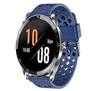 Giaogor Compatible for Blackview X1 Band, Silicone Replacement Wristbands Sport Strap with Metal Buckle for Blackview X1 Smartwatch (Blue)