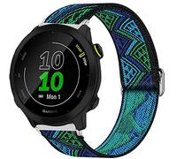 Giaogor Compatible for Garmin Forerunner 55 Band, Stretch Elastics Nylon Adjustable Replacement Strap Accessories Compatible for Garmin Forerunner 55 / Approach S42 / Approach S12 (Blueprint)
