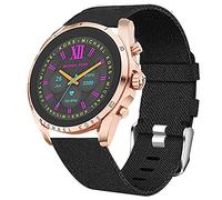 Giaogor Compatible for Michael Kors Gen 6 Band, Breathable Nylon Woven Fabric Replacement Strap Compatible for Michael Kors Gen 6 Bradshaw Smartwatch/MK Gen 6 Bradshaw 2021 (Black)