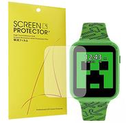 Giaogor Compatible with Minecraft Smartwatch Screen Protector, [6 Pack] Full Coverage TPU Clear Film Compatible for Mine Craft Kid Smart Watch (TPU-6 pack)