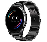 Giaogor Compatible with OnePlus Watch Bands, Stainless Steel Metal Replacement Strap Bracelet Compatible with OnePlus Watch (Black)