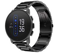 Giaogor Compatible with SUUNTO 9 Peak Band, Quick Release Stainless Steel Metal Replacement Straps Compatible with SUUNTO 9 Peak 43mm Sports Watch (Black)