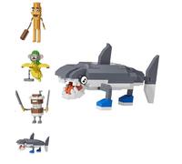 Giaonlgy Italian Brainrot 3D Building Block Figures, Tung Tung Tung Sahur, Tralalero Tralala Toy Figures, Funny Collectible Figure for Meme Fans, Brain Red Gift Set for Children and Adults (tralalero)