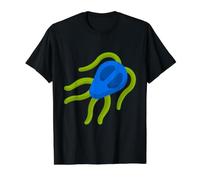Giardia Giardiasis Microbiology Laboratory Parasite Value Graphic T-Shirt, Men, Black, S