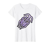 Giardia Giardiasis Microbiology Laboratory Parasite Value Graphic T-Shirt, Women, White, M