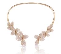 Giardini Segreti Collier in 18ct Rose Gold with 12.57ct White and Champagne Diamonds